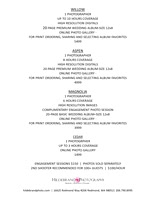 PRICING WEDDING
